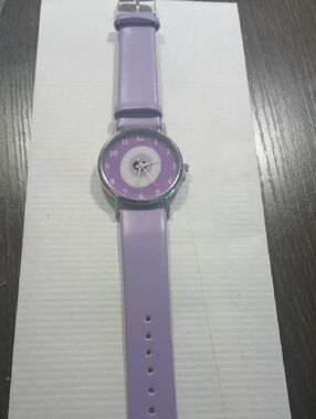 Lavender Purple Silicone Strap Watch